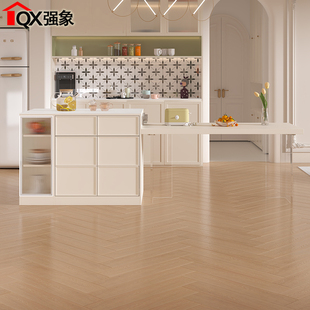 厨房中岛台茶水桌吧台柜子E52 奶油风岩板岛台悬浮餐桌一体开放式