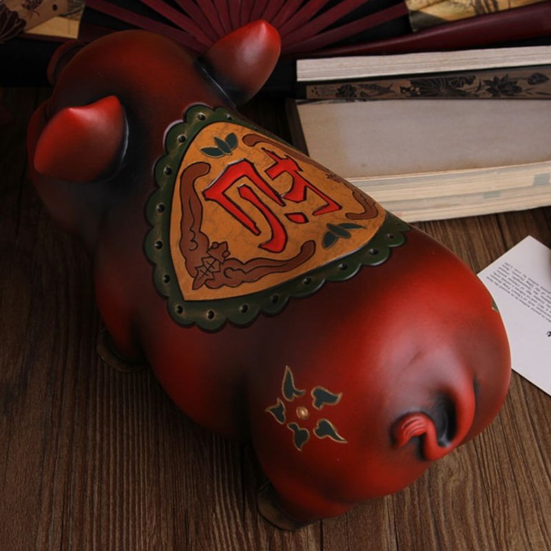 陶瓷猪店铺开业礼品柜台装饰摆件招财乔迁新居客厅玄关电视柜摆设