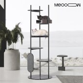 极简猫爬架设计感meoooow高端猫爬架大型实木猫架子夏季 猫跳台