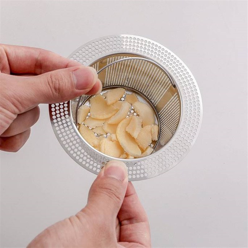 厨房水槽通用过滤网洗碗槽洗菜水池垃圾下水道防堵不锈钢漏网大号