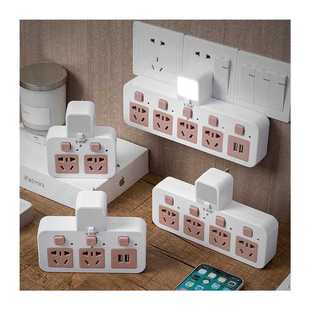 插座排查固定塔式多孔旅游防水转换器插排电源定时电器多功能双