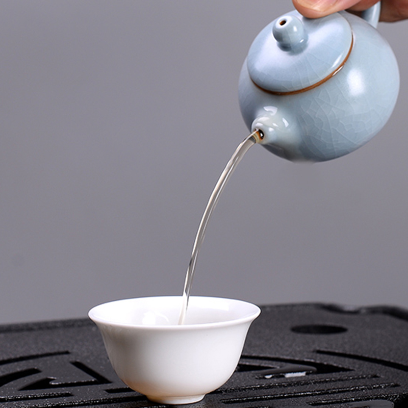 泡茶小茶壶指尖壶陶瓷迷你小号袖珍茶具茶宠摆件茶道桌面茶盘摆设
