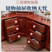 全实木客厅墙角柜转角电视柜家用储物柜新款 直角转角柜