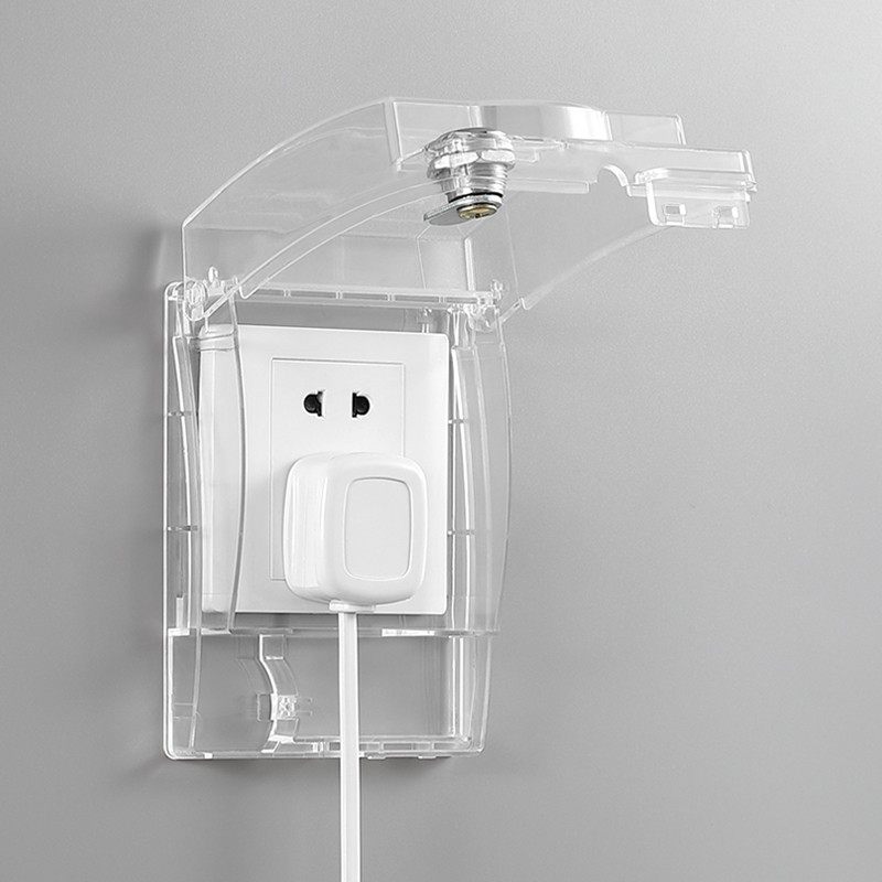 86型插座防水盖带锁开关面板防水罩卫生间电源保护罩插头防溅水盒,电子/电工,防溅盒,淘宝优惠券,粉丝福利购,淘宝优惠卷