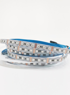 LED灯带3535窄版5MM宽RGB七彩24V软灯条8MM120灯12V呼吸爆闪8毫米