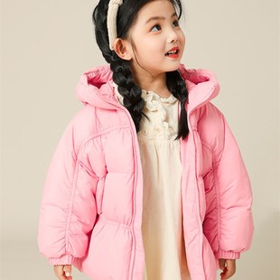 康衣儿童女童加厚中长款羽绒服23新款冬季女孩子洋气保暖加厚外套