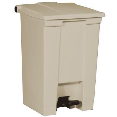 Rubbermaid乐柏美前踏式塑料踏板式垃圾桶 米色FG61440 FG61450