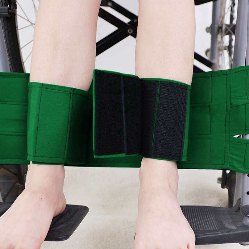 腿无力病人轮椅防护带轮椅腿部约束带 防护老人脚部卷入车轮用品