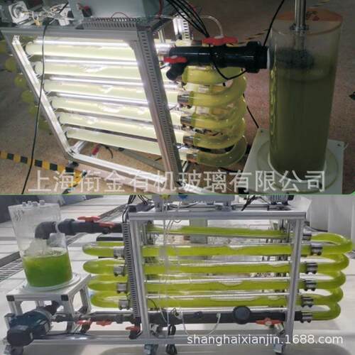 跑道式光合菌藻类设备二级藻类管道式光生物反应器藻类培养加工