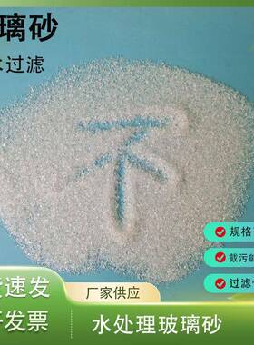 玻泳池过滤璃砂ETZ水处滤滤料喷砂装饰酒店泳池理料白色透明玻璃