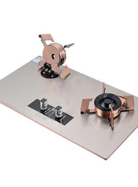 Chrome-plated upgraded 10 burners gas cooker stove SS panel