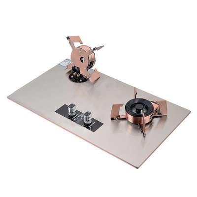 Chrome-plated upgraded 10 burners gas cooker stove SS panel