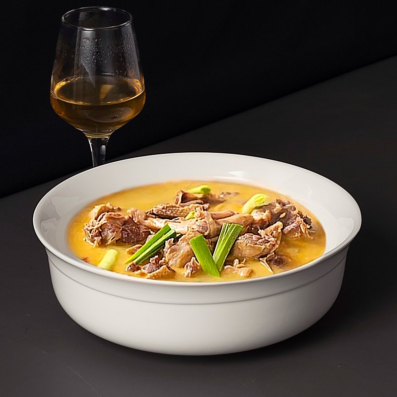 酒店陶瓷鸭肉鸡肉大汤碗甲鱼毛血旺牛肉丸汤盆酸菜鱼面碗商用深钵