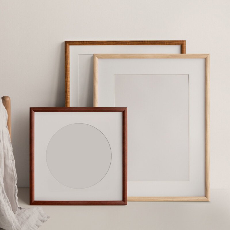 空白书法画框装裱挂墙50裱国画框学生diy作品展示框外框架大画框