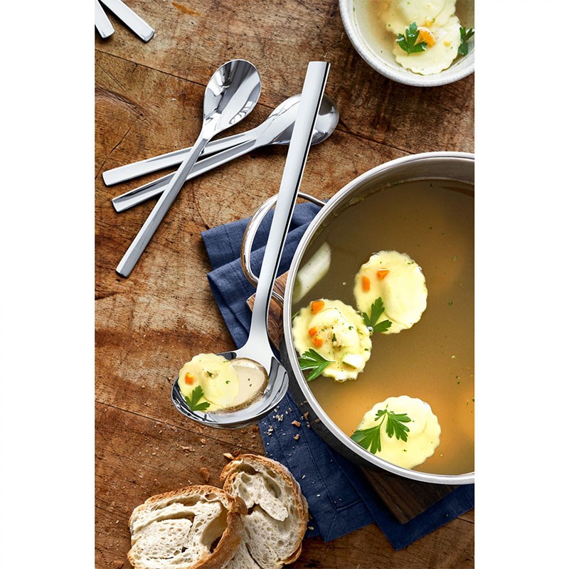 WMF福腾宝Nuov不锈钢大汤勺酱汁勺分汤勺汤匙分餐勺调羹勺子