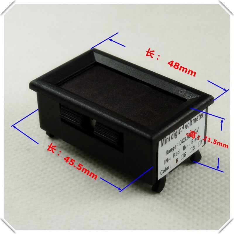 车载数字电压表 电流表 高精度带壳三位 四位 表头0-33.00V