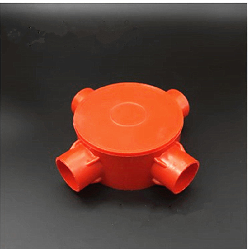 个分20线管圆三通园四通司令箱三叉四叉过路接线明装顶盒