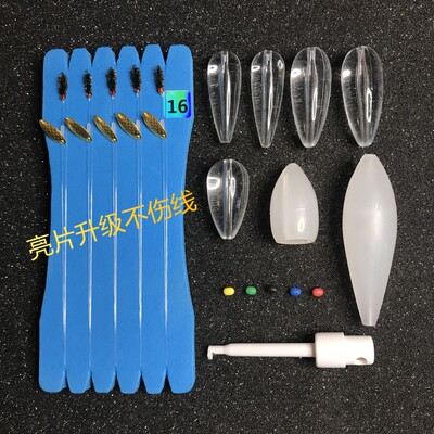 不伤线瓜子亮片套装飞蝇钩线组鱼饵马口白条鱼鳞亮片路亚助投飞蝇