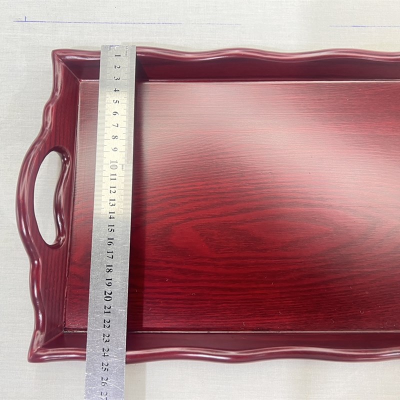 金氏【实木香盘】香灰托盘香盘 寺院用品戒定真香盘红色檀香盆