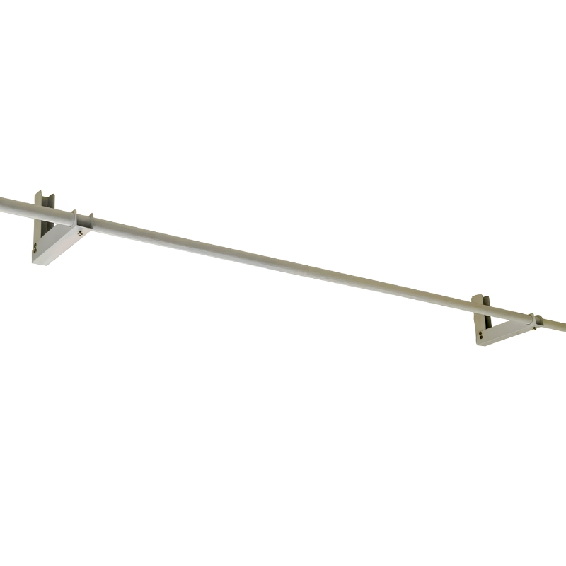 不锈钢杆式晾衣架吊顶阳台凉衣架长杆晒衣架免打孔单杆可折叠衣杆