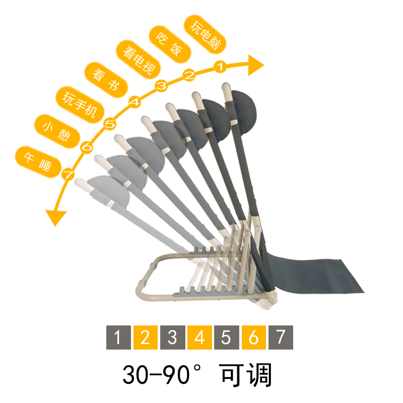 大学生寝室宿舍床上靠背椅折叠躺椅靠椅电脑椅懒人椅靠背支架无腿