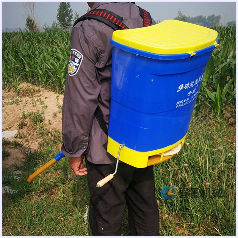 多功能背负式施肥器手动和电动扬撒肥器点条肥追肥机播种器播种机