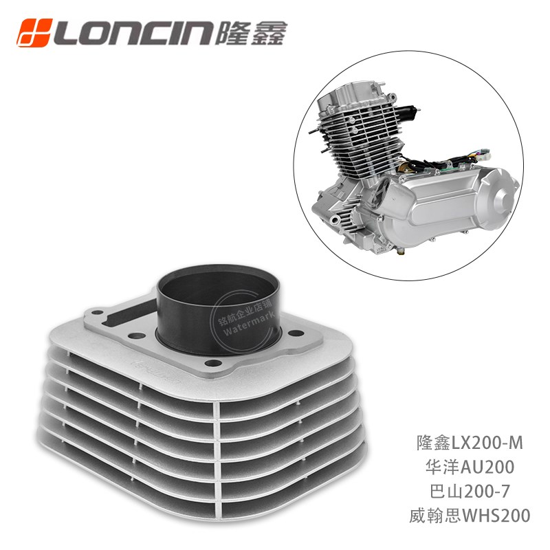 隆鑫LX200华洋200U巴山TV200沙滩车CVT175发动机缸体活塞缸