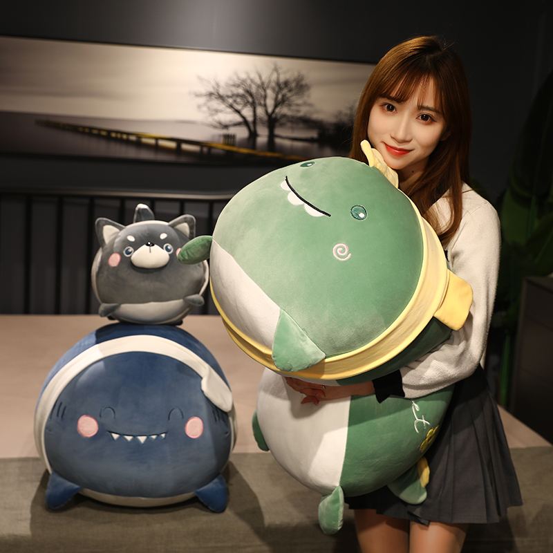 卡通恐龙床头靠枕大号抱枕靠垫床上女生抱着睡觉沙发男生款宿舍