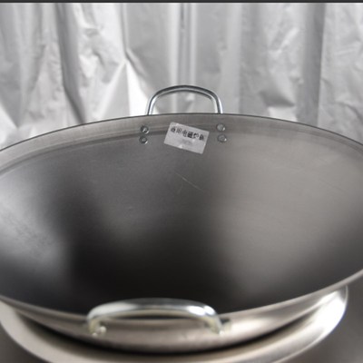 友祥宗泉普磁50cm商用电磁炉锅无油烟炒菜锅锅径规格有4045465055