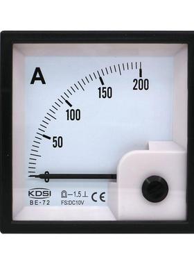 KDSI指针式直流电流表BE-72 DC10V200A电工仪表 出口型电表