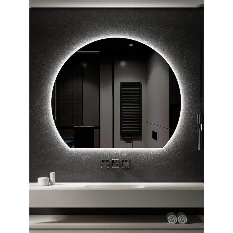 网红智能镜异形半圆发光梳妆洗漱台挂墙式卫生间带灯led浴室镜子