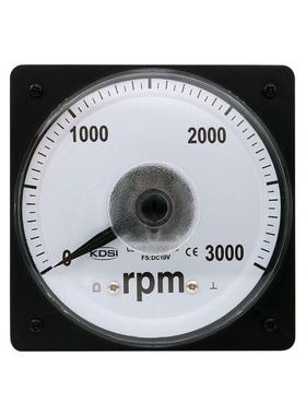KDSI指针式转速表LS-110 DC10V 3000rpm 圆形开孔直流电压表