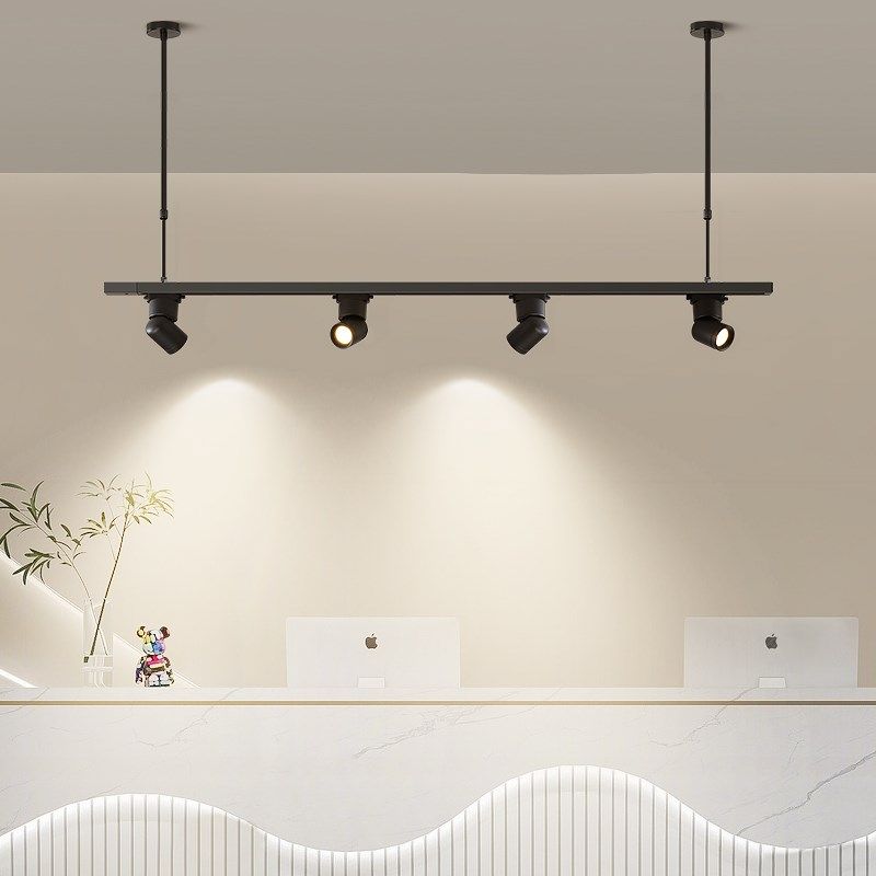 轨道灯led射灯明装家用长条伸缩服装店铺办公室前台背景墙吊杆装,家装灯饰光源,明装射灯,淘宝优惠券,粉丝福利购,淘宝优惠卷