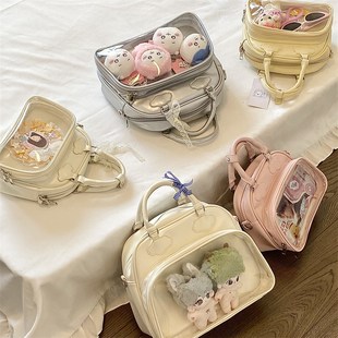 钱一波痛包15cm娃包大容量云朵双肩包娃谷两用吧唧背包斜挎可爱