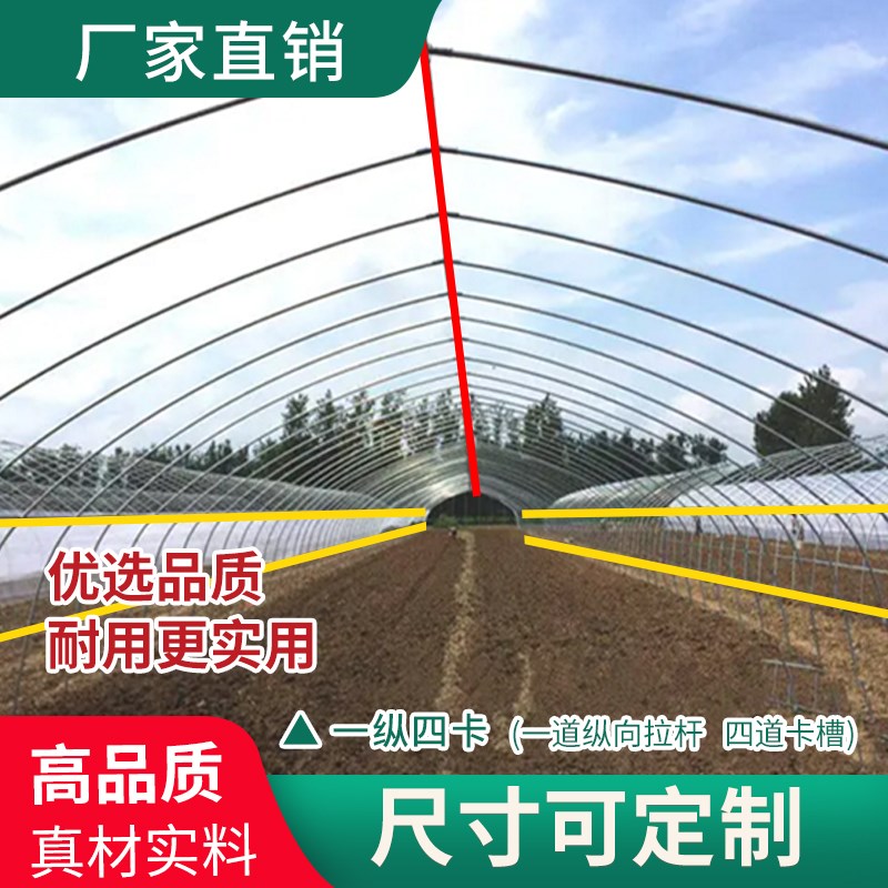 大棚钢管蔬菜大棚骨架镀锌钢管种植养殖连栋连体温室避雨单体大棚