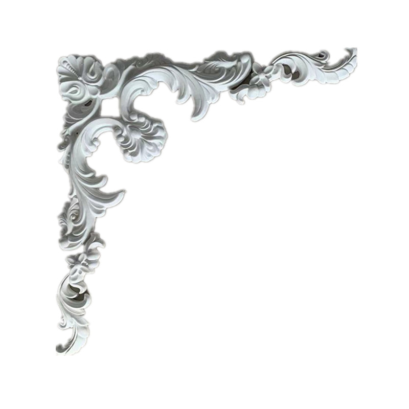 法式石膏线条角花雕花天花造型镂空吊顶装饰灯盘虎头线欧式BH005