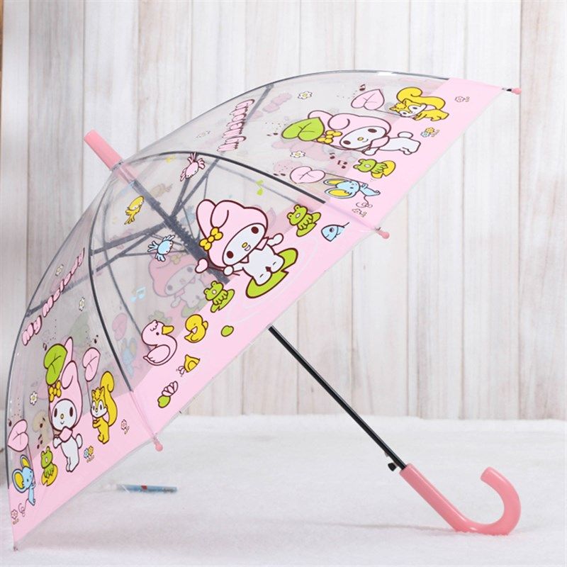 自动轻便创意儿童雨伞男女学生小雨伞公主长柄伞卡通伞