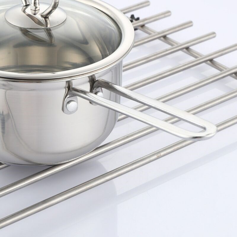 煜日201不锈钢奶锅复底汤锅无磁加厚单柄辅食家用小蒸锅