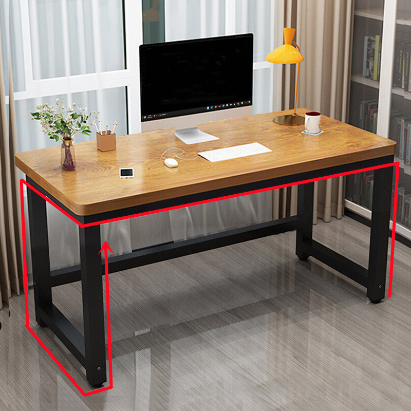 家用书桌卧室租房80实木色90cm小户型学习桌写字圆角卓电脑桌台式