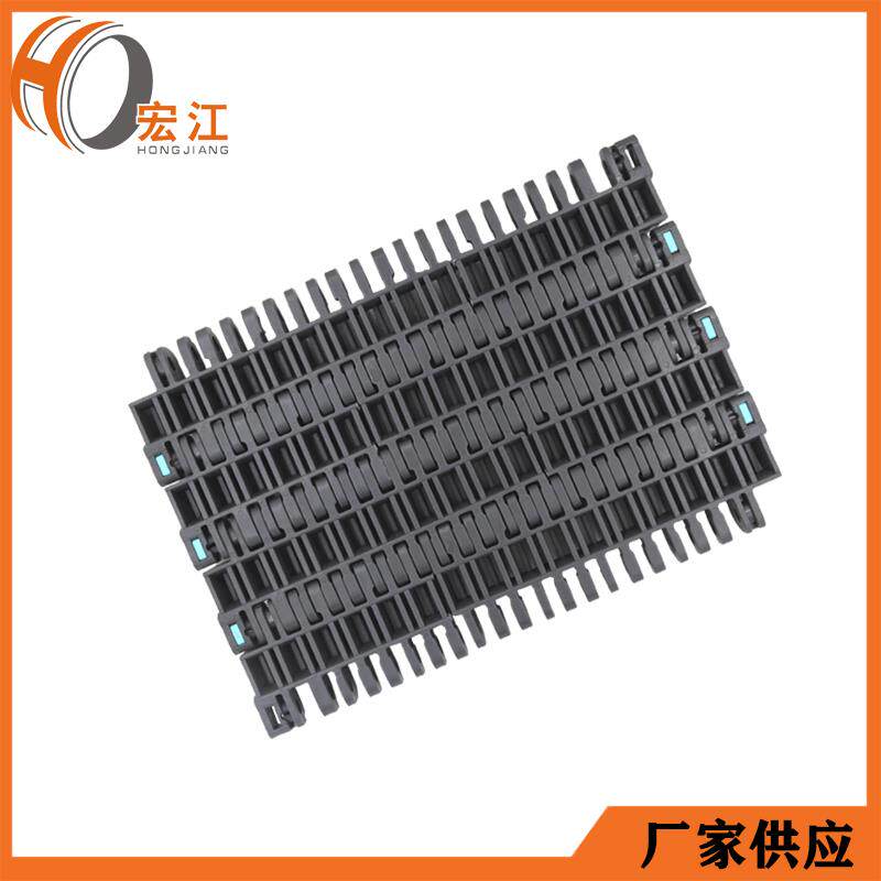 饮料乳制品机械加工设备输送机配件塑钢工业皮带POM凸肋型网链