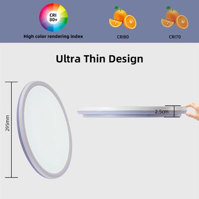 超薄le卧24074约d吸顶灯现代简圆形客厅室三灯防中山灯具