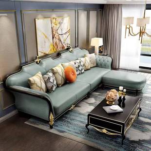 美轻奢式发客厅沙实木欧式转角直排发四人位黑檀单人沙发蔡莉沙家