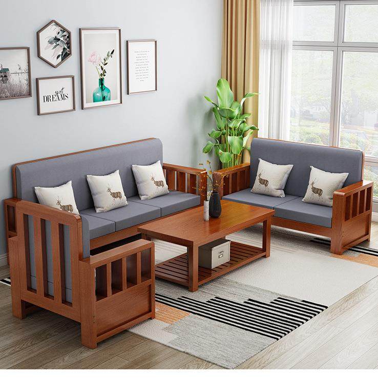 新全中式实木沙发实木现代型简约客小厅户组合套0688装转角木沙发,住宅家具,皮布沙发,淘宝优惠券,粉丝福利购,淘宝优惠卷