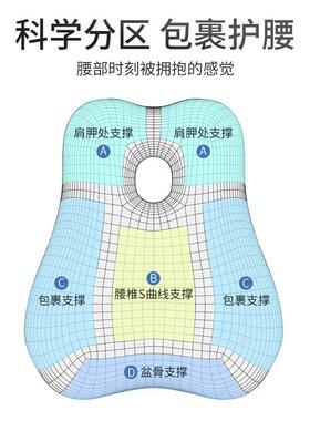 办公室腰垫久坐护腰孕靠妇腰靠座椅腰忆靠记S5ct3P8B棉靠背垫透防