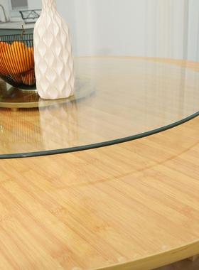 加厚桌面实木餐桌桌大圆带转盘圆形面板家用圆18980酒人15店饭店