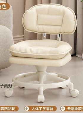 THDB-P-6承500斤万向轮小凳子旋转矮凳成人带椅娃靠移动特厚重背