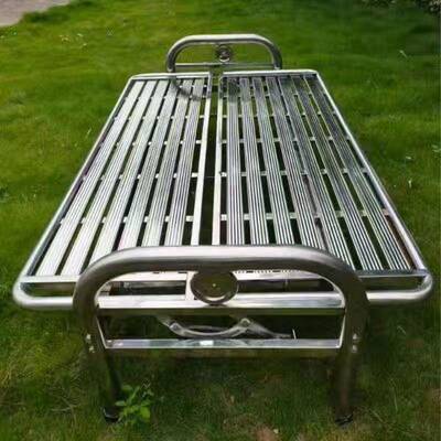 折叠加厚两不YXH锈钢沙用发床躺椅躺椅可可排椅长凳不锈坐钢休闲