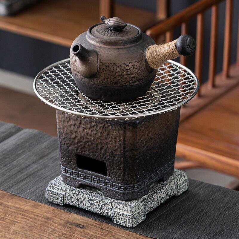 复古中式围炉煮茶炉炭火取暖