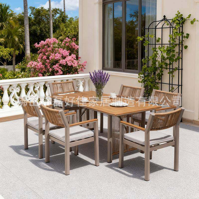 园户外桌椅庭院阳露天台休闲藤LHJ-2511椅室藤外铝合金桌椅组合编,商业/办公家具,商用藤编家具,淘宝优惠券,粉丝福利购,淘宝优惠卷
