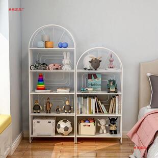 物儿童书架客厅置架头架子落地多层家小型书NSN柜用卧室铁艺床收